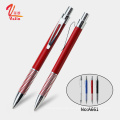 Publicidad de productos promocionales Haga clic en Pen Hotel Use Gift Metal Ball Pen con logotipo impreso personalizado